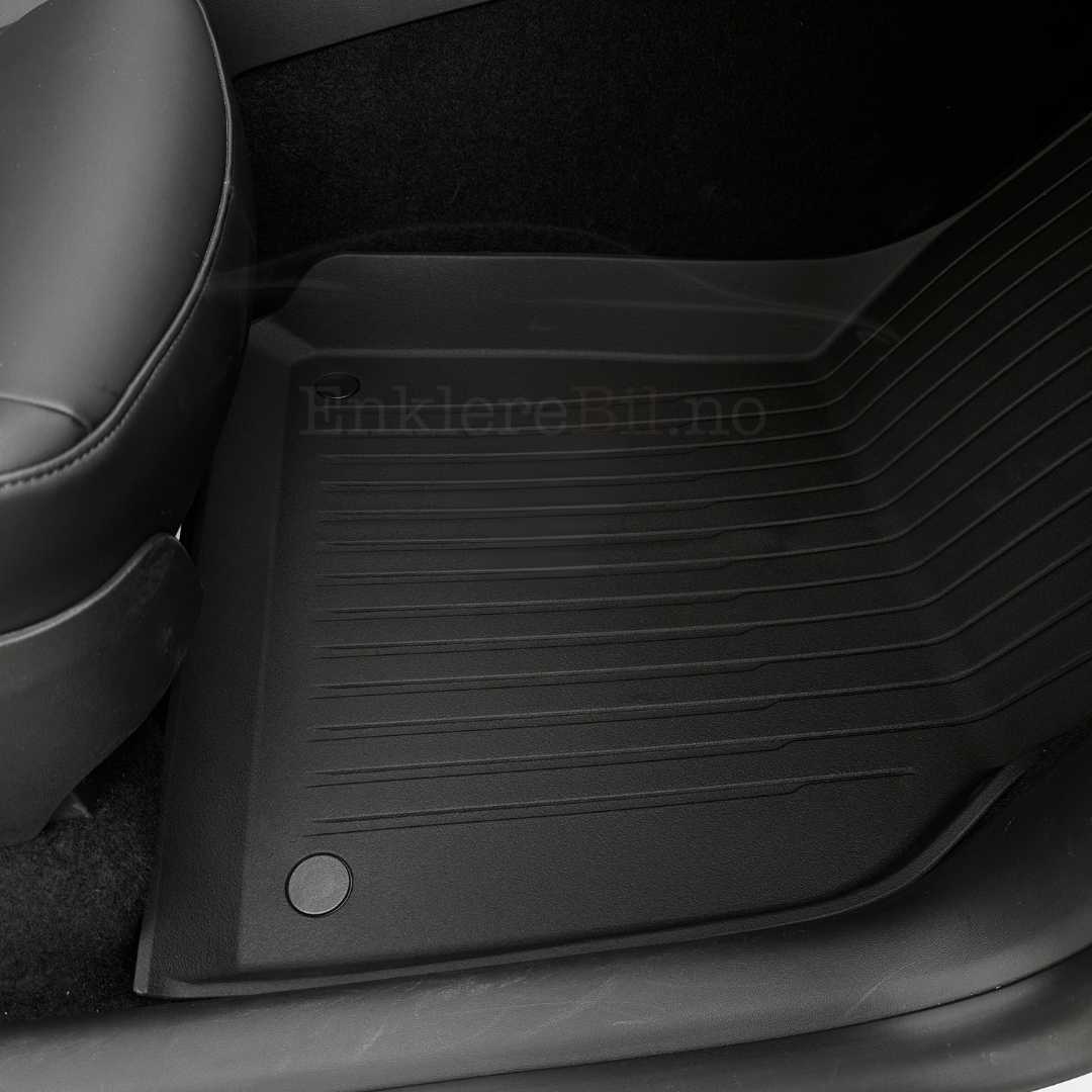 Detaljbilde av premium gulvmatter med slitesterk overflate