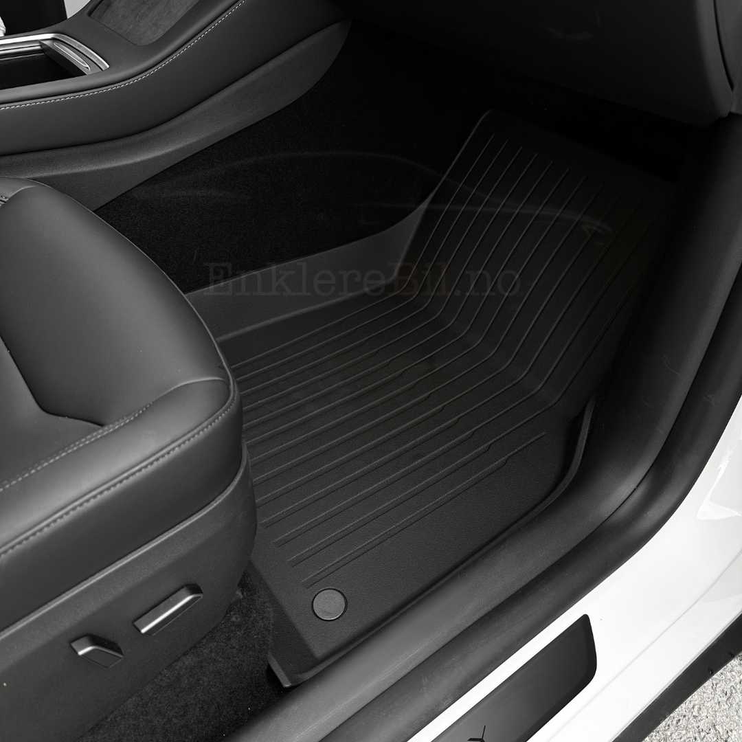 Gulvmatter montert i Tesla Model Y 2025+ gir full beskyttelse