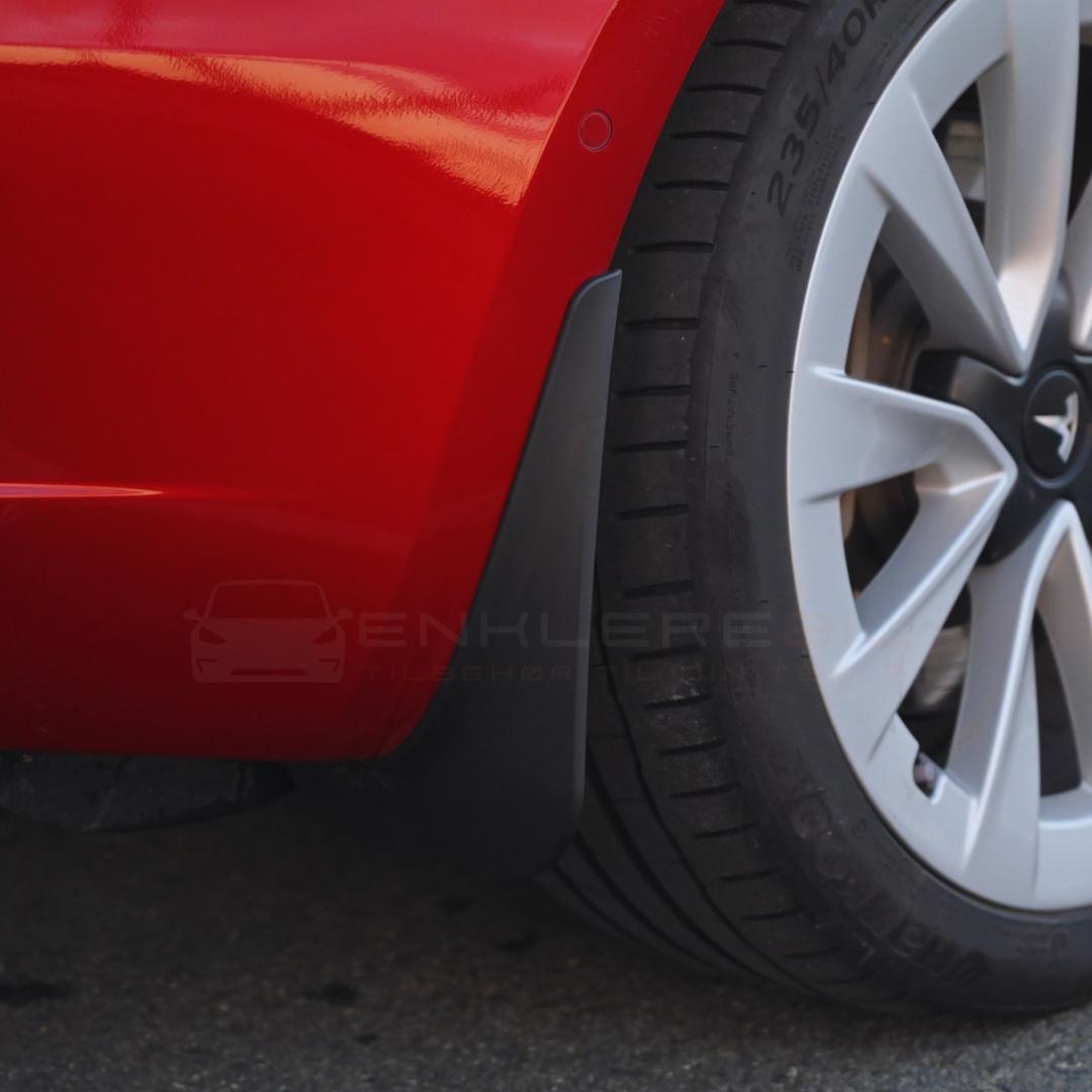 Perfekt passform skvettlapper til Tesla Model 3 enkel montering