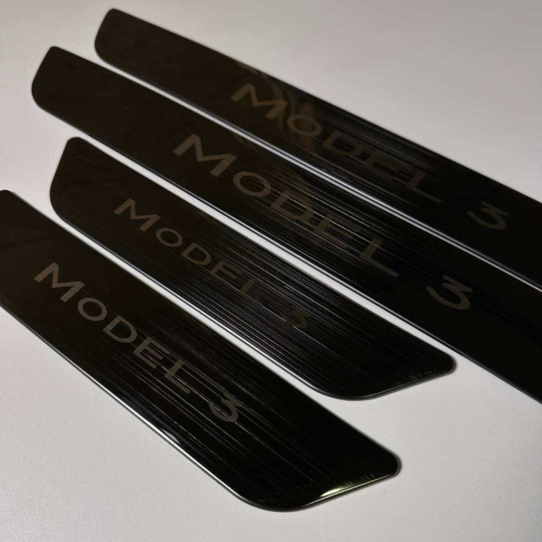 tesla model 3 dørterskel beskyttelse 4stk