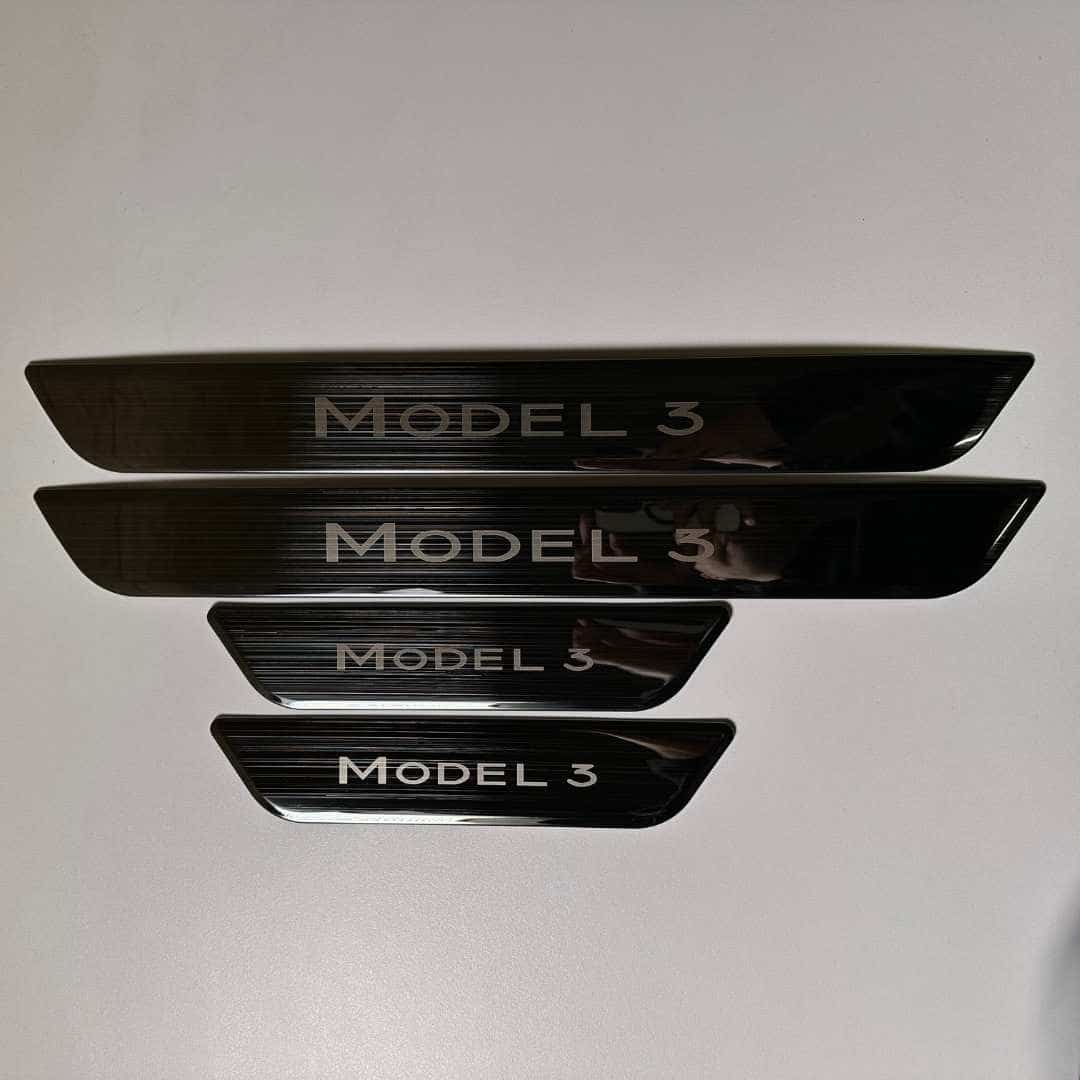tesla model 3 dørterskel deksel 4stk