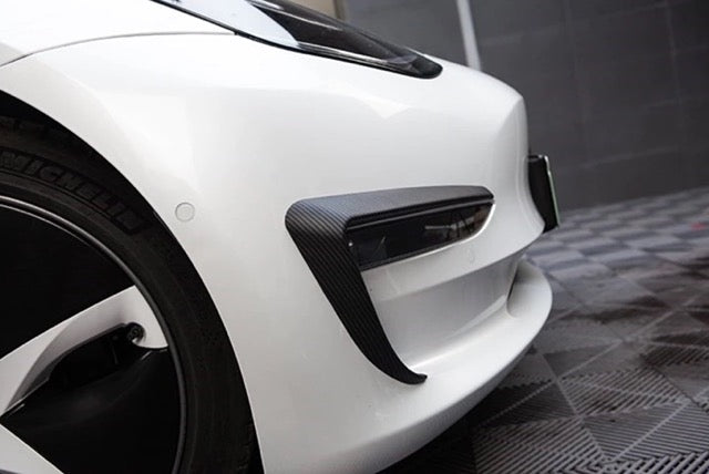 tesla model 3 front lys eyebrows dekor