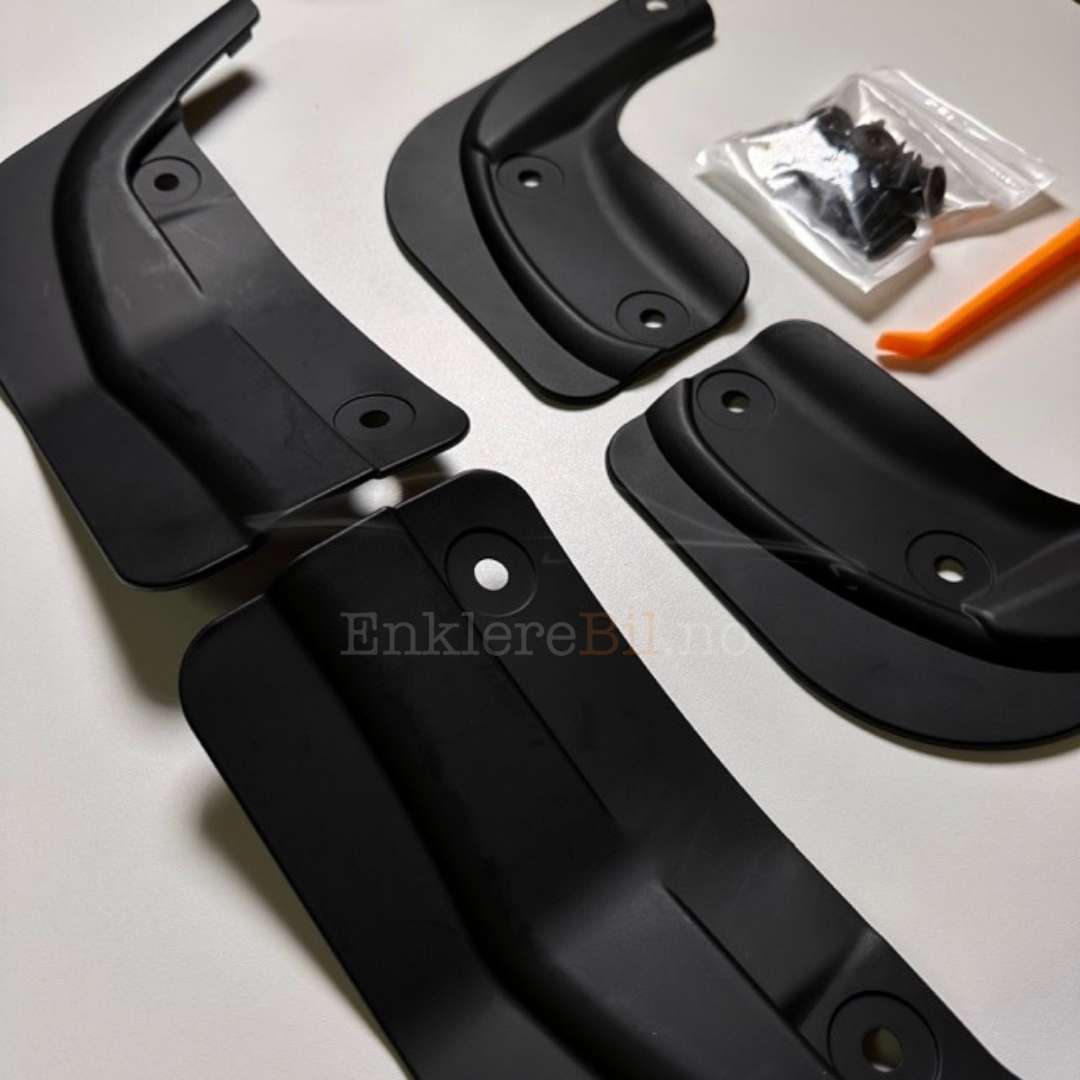 tesla model 3 highland mudflaps beskyttelse hjulbue