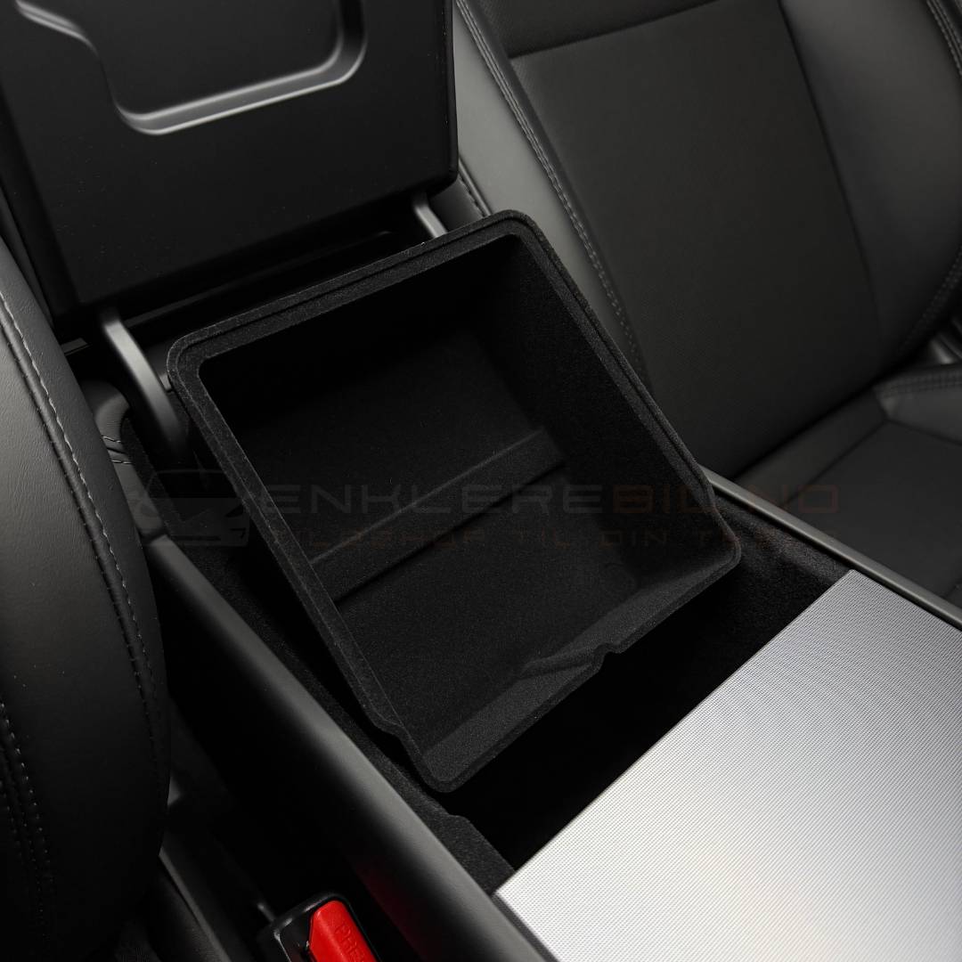 tesla model 3 og y 2025 armlene oppbevaring