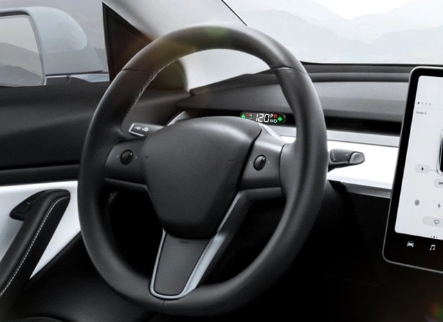 tesla model 3 og y speedometer skjerm