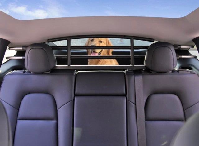 tesla model y hundegitter sikkerhet baksete