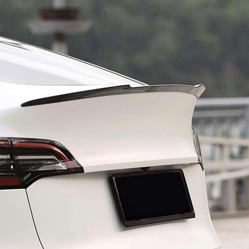 tesla model y spoiler karbon look
