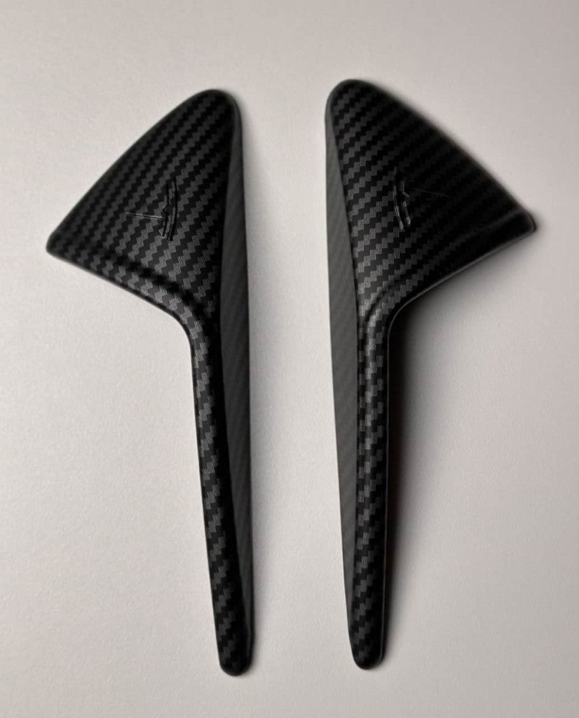 tesla sidekamera cover karbon look